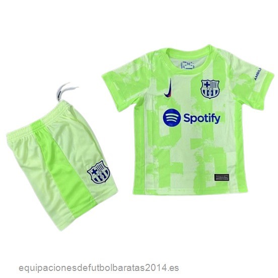 Nuevo 3ª Conjunto De Niños Barcelona 24/25 Verde Baratas